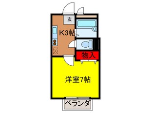 サマックス山之上の物件間取画像